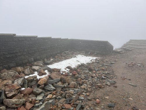 Largest snow patch of the day