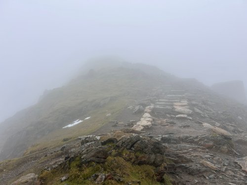 Remnants high on the mountain