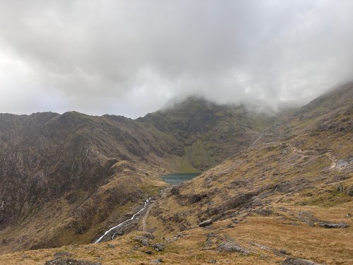 Grey looking mountain 