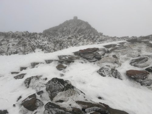 Wintry at the summit