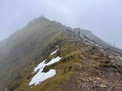 Some patches near the summit