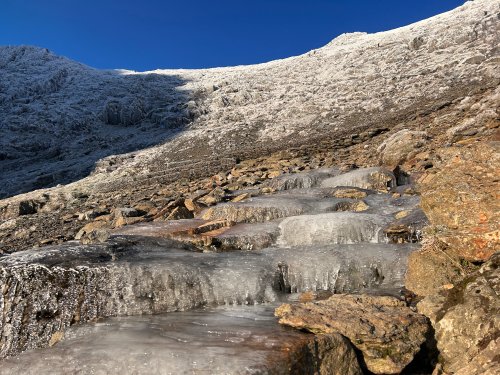 Rhewllyd ar lwybrau PyG/mwynwyr