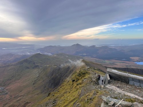 Clouds sticking to the slopes
