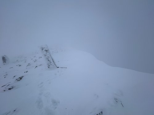 Bwlch Glas, 1m walking pole for scale