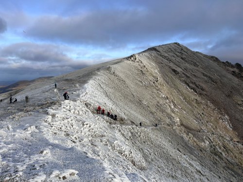 White on Carnedd Ugain