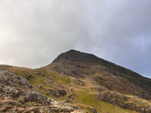 Crib Goch looking black
