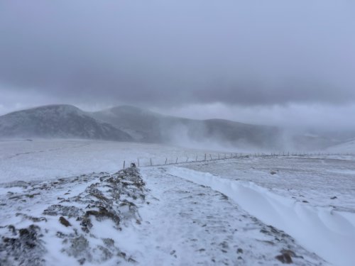 Active drifting below Allt Moses